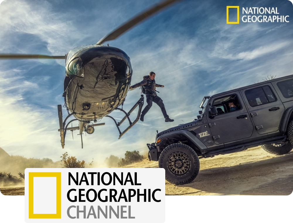 V divočine s Bearom Gryllsom , programový tip National Geographic Channel